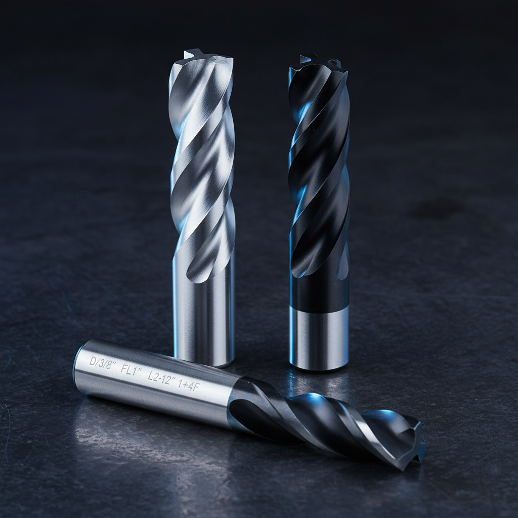 End Mills de carburo de tungsteno